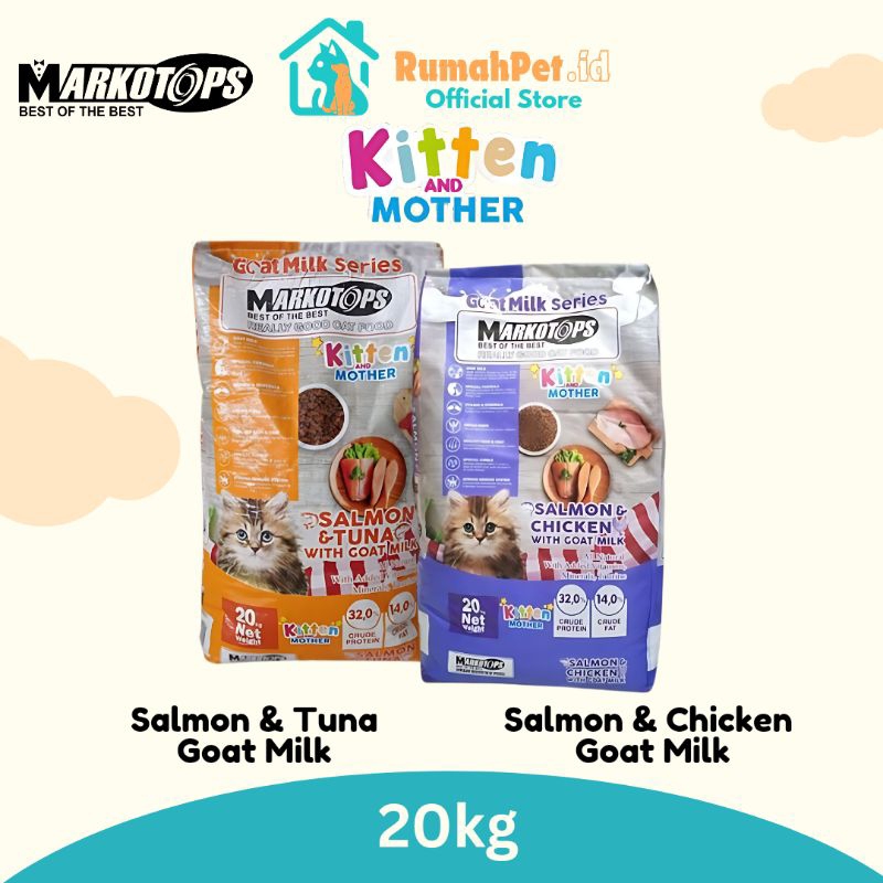 Markotops Cat Kitten & Mother 20kg Markotops Makanan Anak & Induk Kucing 20kg