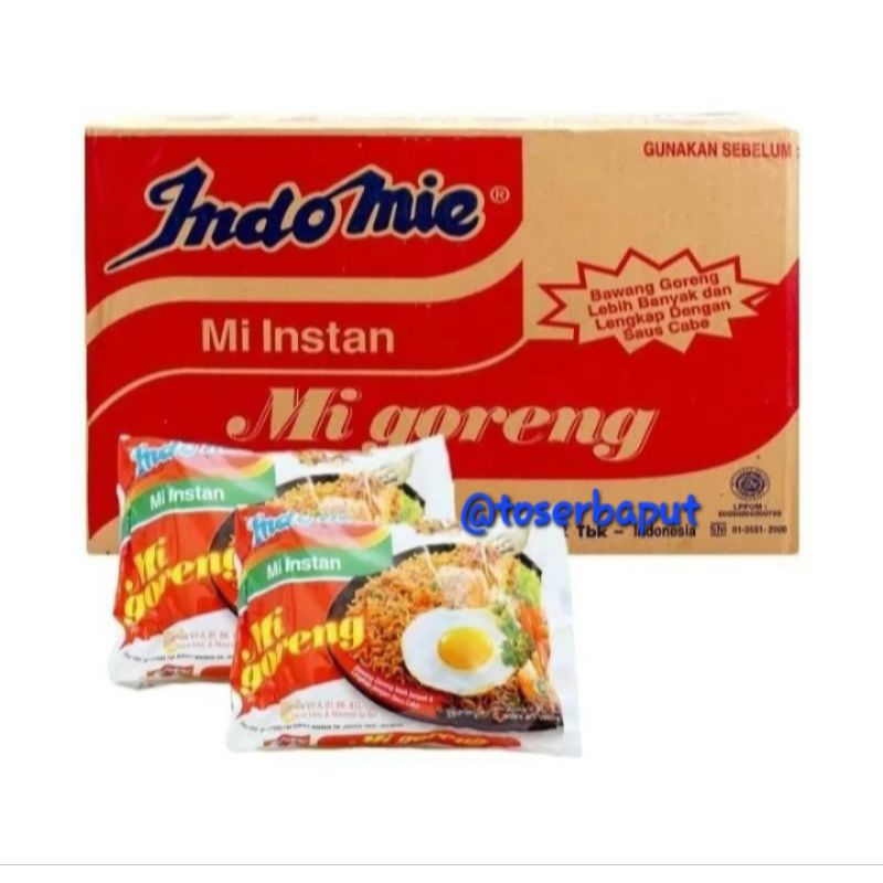 

1 DUS INDOMIE MI INSTAN GORENG 85 GR / MIE GORENG SPECIAL KEMASAN 1 KARTON ISI 40 PCS 85GRAM / INDOFOOD