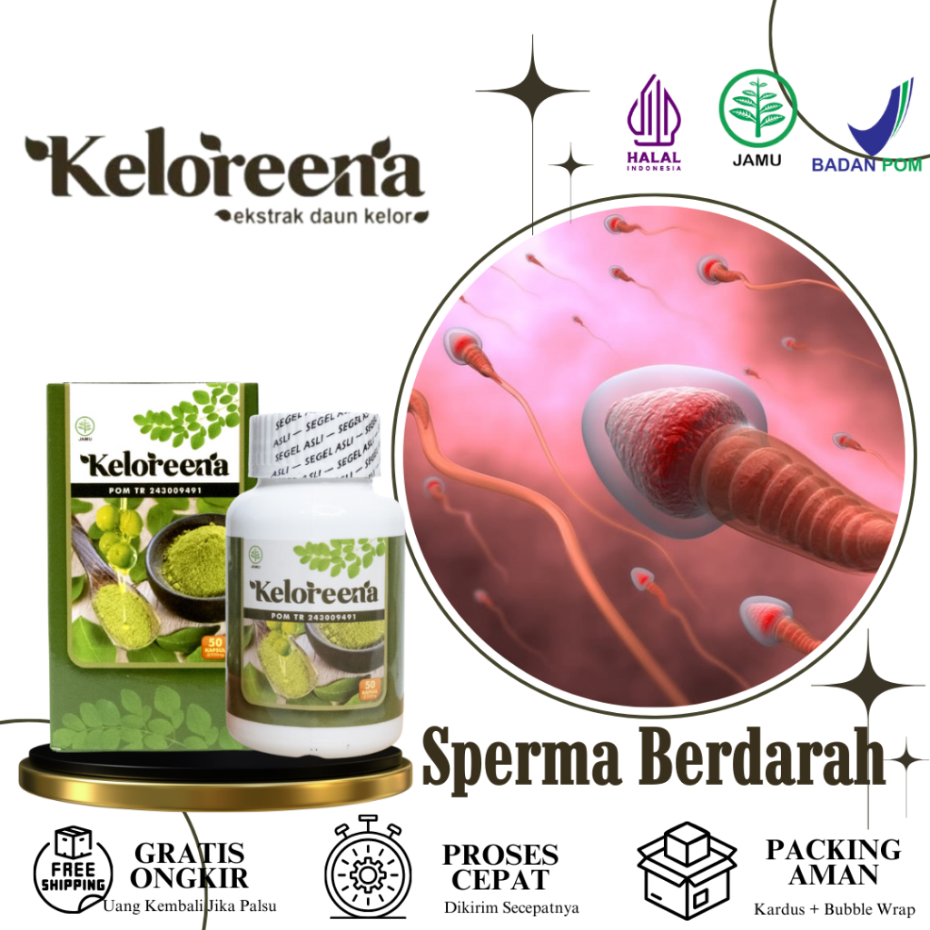 Keloreena - Obat Sperma Berdarah, Hematospermia, Air Mani Bercampur Darah, Vitamin Untuk Sperma - 50