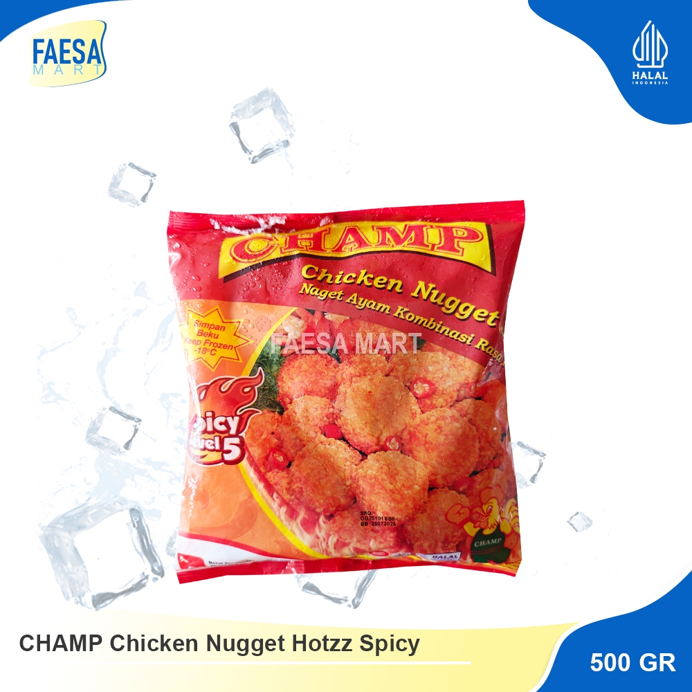 

CHAMP Chicken Nugget Hotzz Spicy 500gr