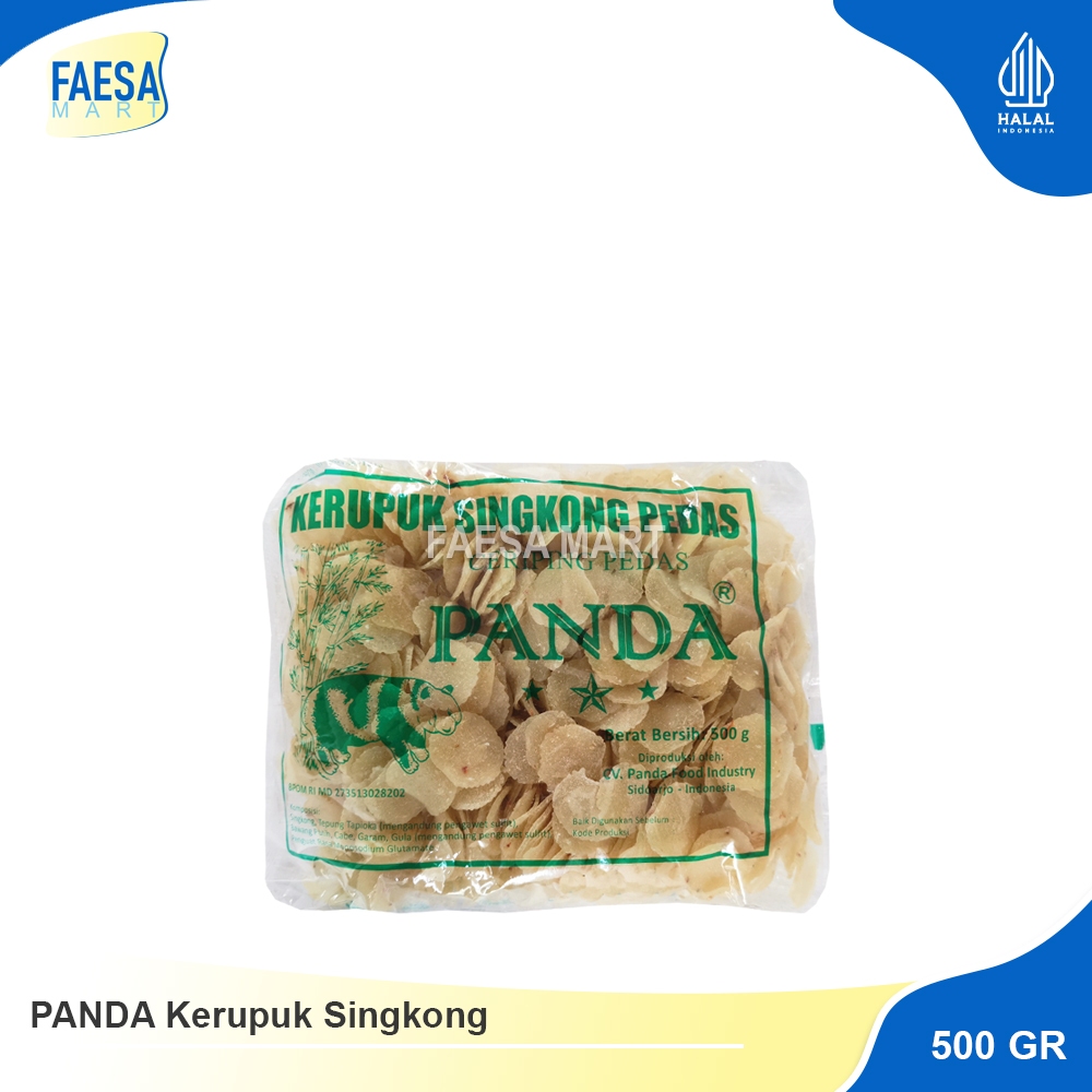 

KERUPUK/CERIPING Singkong Cap Panda 500gr