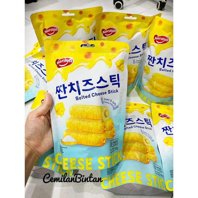 

Naraya Salted cheese Stik 60gr) Kuning stik keju