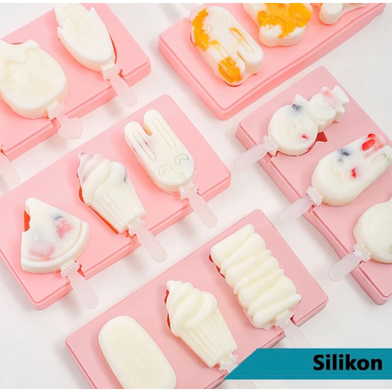 Cetakan Es Cream/Agar silikon Anak / Cetakan silikon Agar lucu