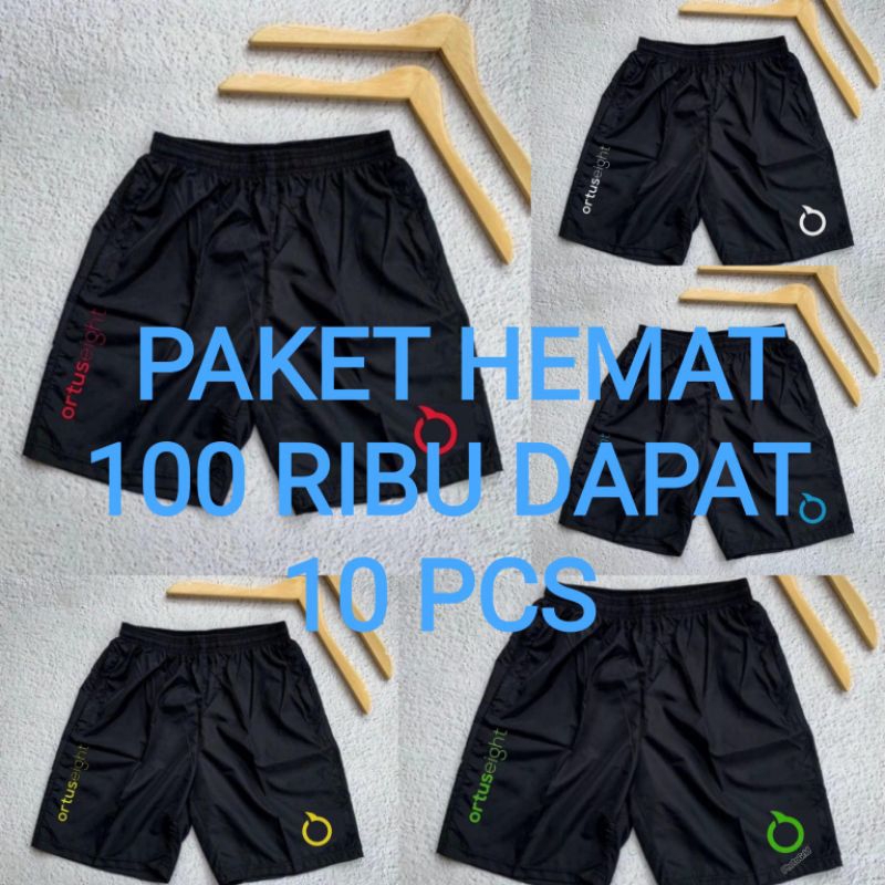 Paket Hemat 100 Ribu Dapat 10 Pcs Celana Pendek Pria/Wanita