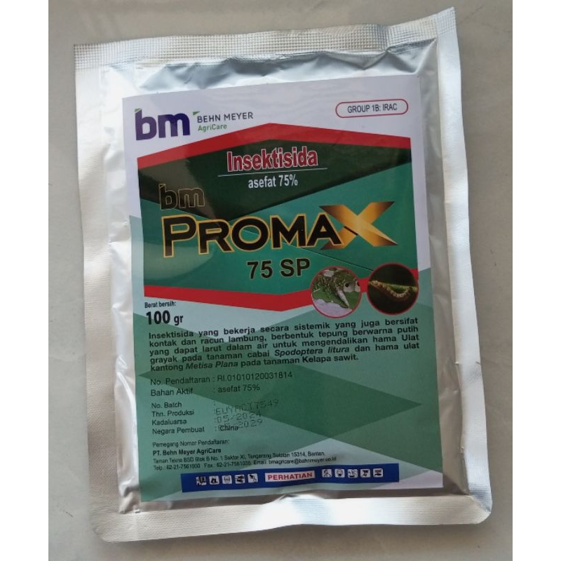 Insektisida BM PROMAX 75 SP 100 gram Pembasmi Ulat Grayak