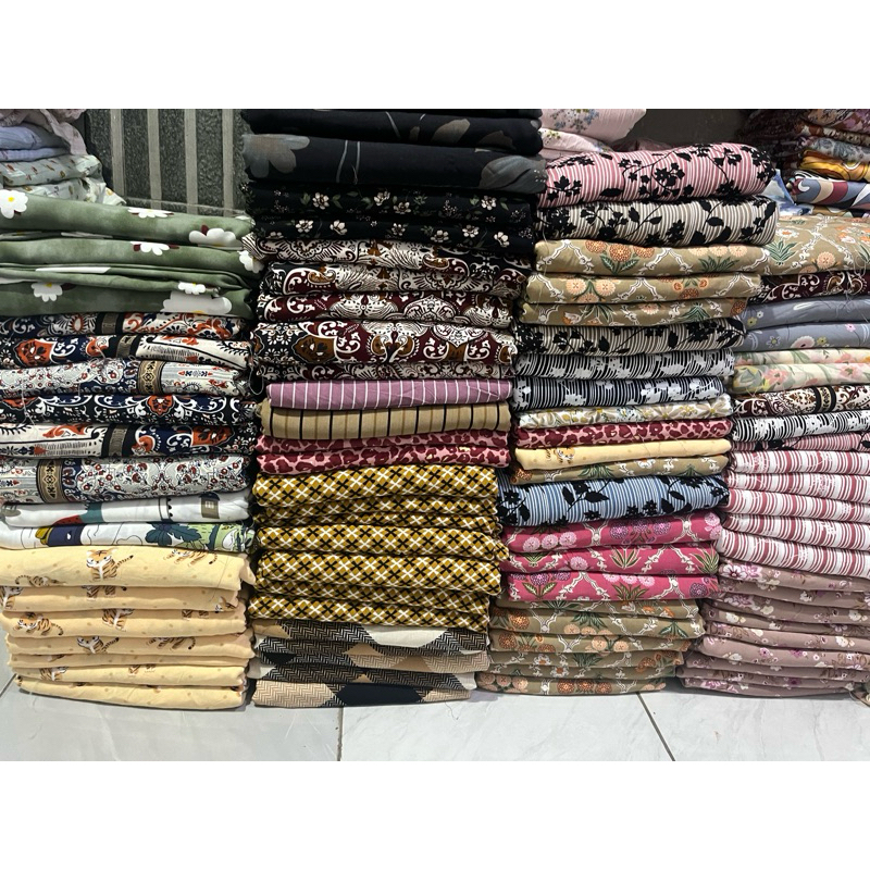 KAIN  RAYON VISCOSE,RAYON TWIL KILOAN MURAH (1 KG )