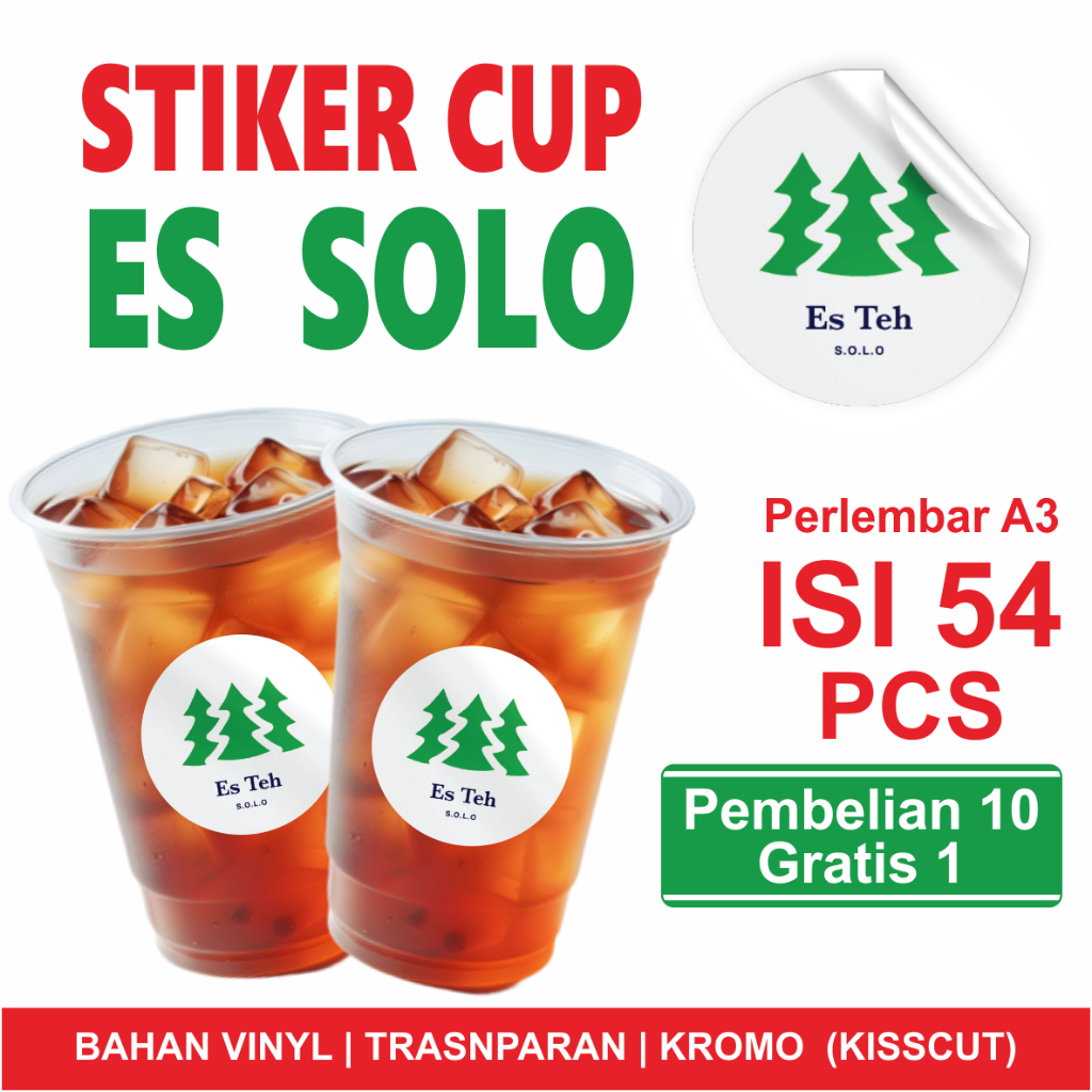 

CETAK STIKER ES TEH SOLO | STIKER ES TEH SOLO | CETAK STIKER CUP MINUMAN | STIKER BOTOL | STIKER CUP | STIKER ES TEH