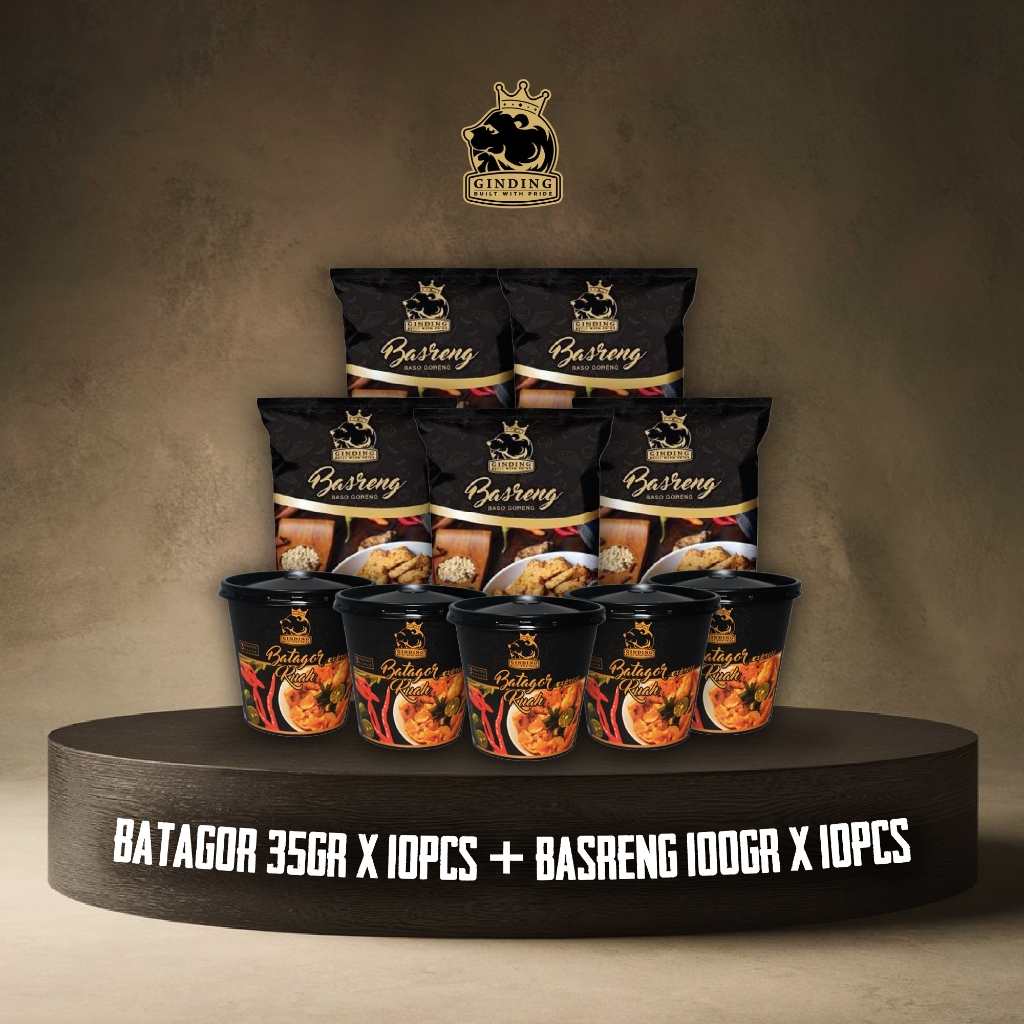 

Reyners X Ginding Batagor Kuah & Basreng Jajanan Khas Sunda/35 gr & 100 gr/paket isi 20 pcs