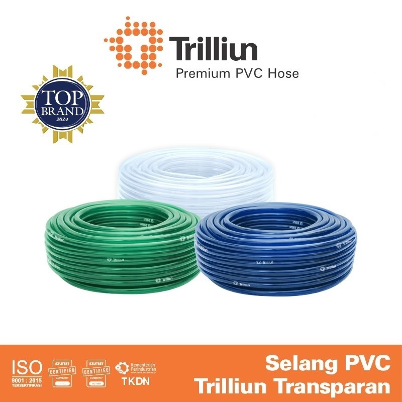 Selang Air Transparant Trilliun 1/2 " Inch Berkelas Per Meter