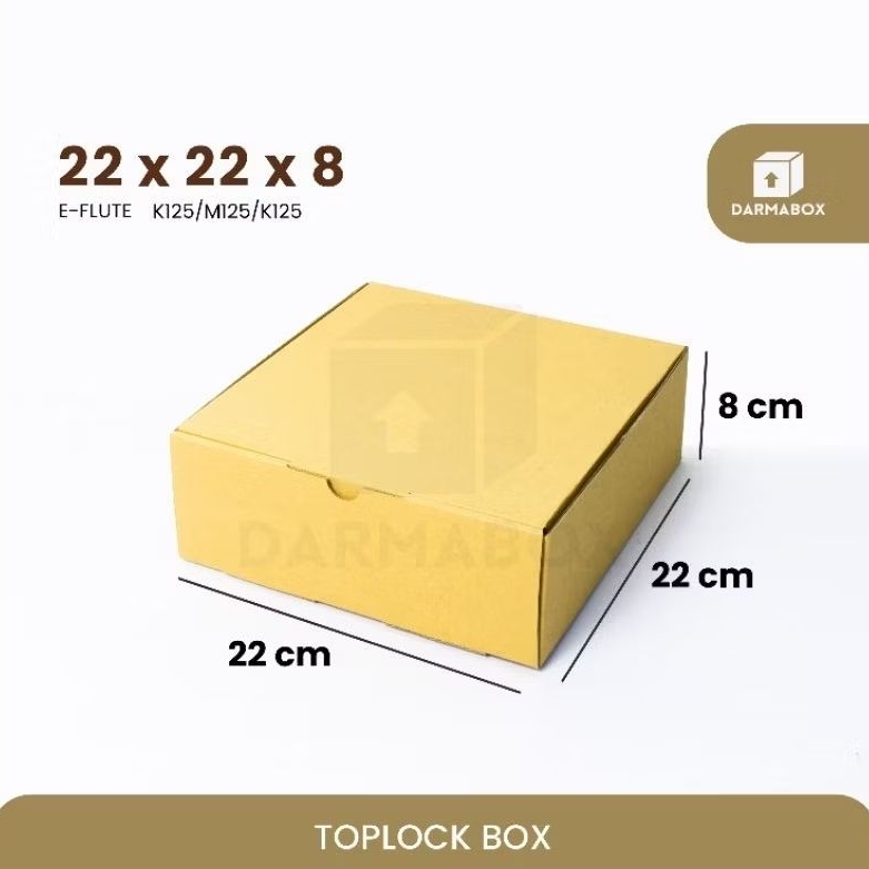 

Box 22x22x8 Packaging Cake/Gift Box/Sprei/Hampers/Kardus/Box