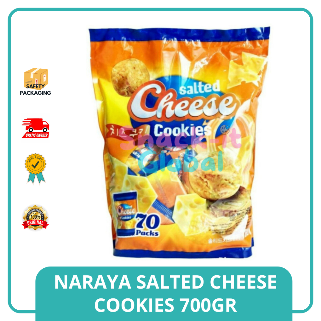 

[GROSIR] Naraya Salted Cheese Cookies 700g Isi 70 pcs