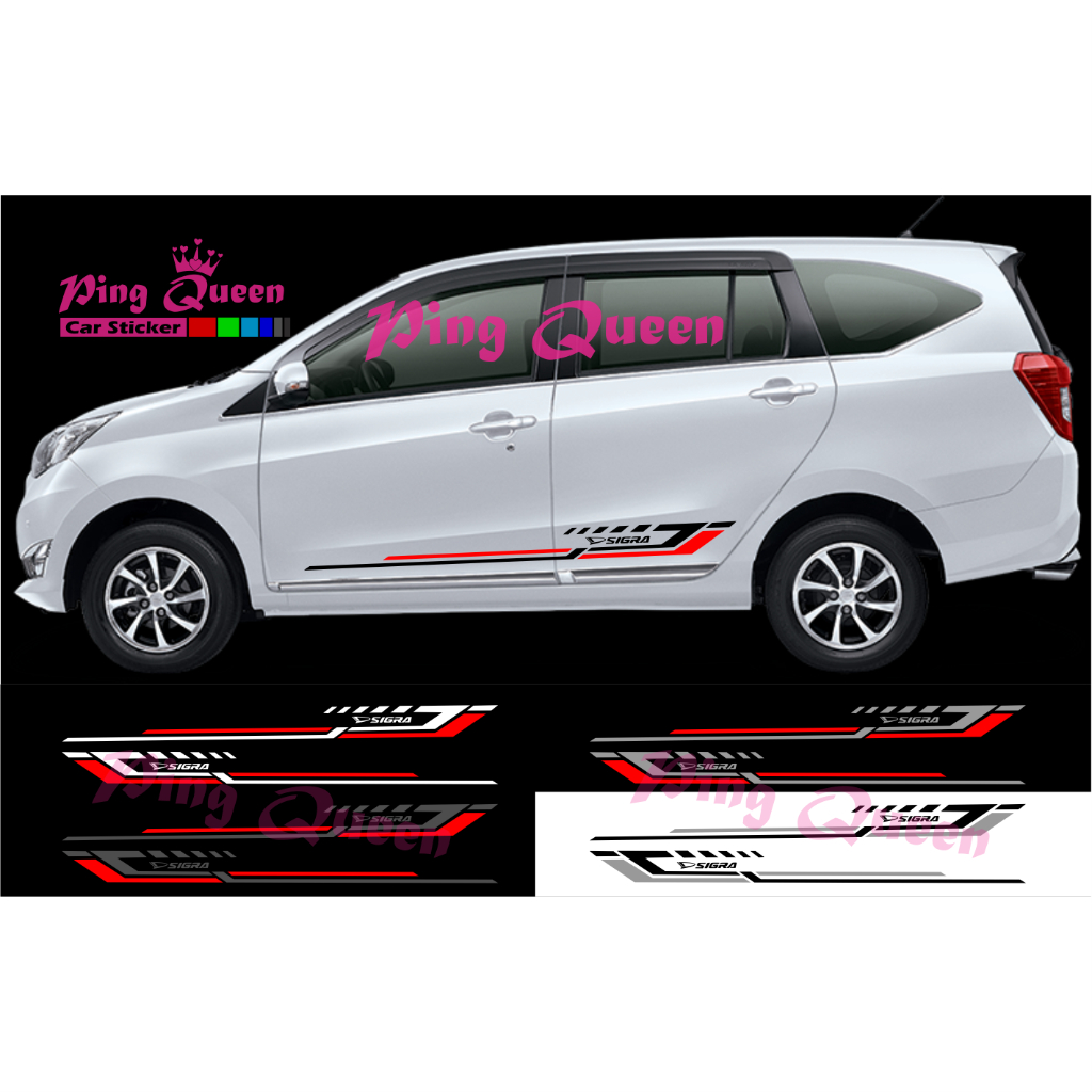 STICKER MOBIL DAIHATSU SIGRA STICKER STRIPING VARIASI MOBIL SIGRA