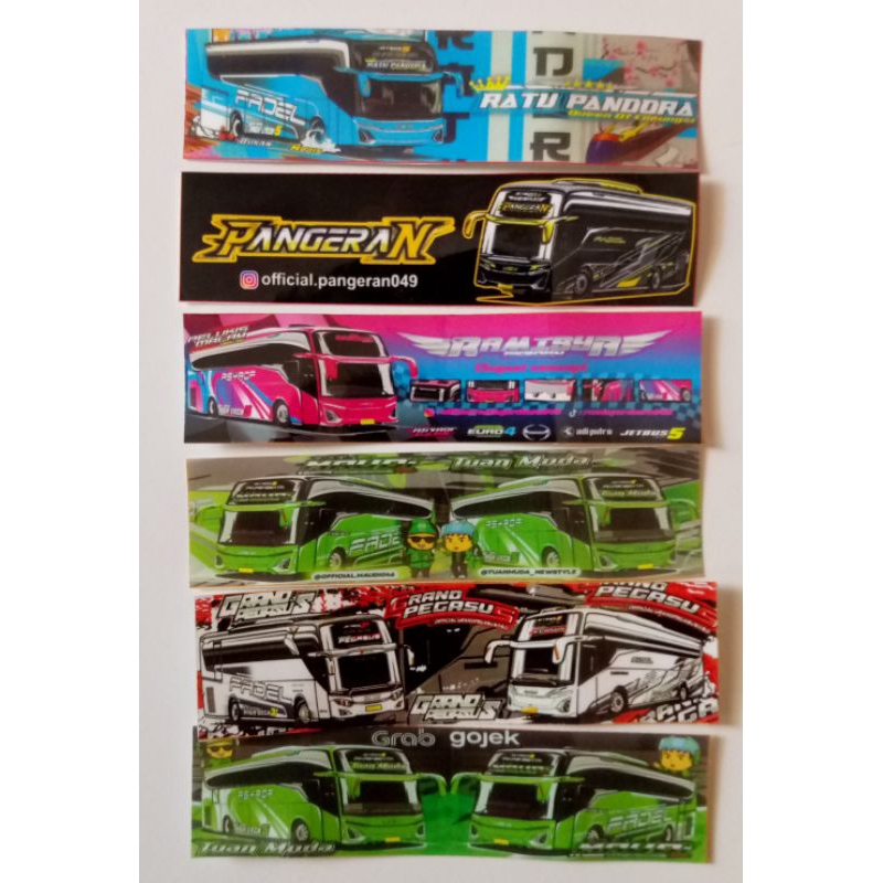 

stiker bus basuri edisi grab dan gojek terbaru dari msm asyrof