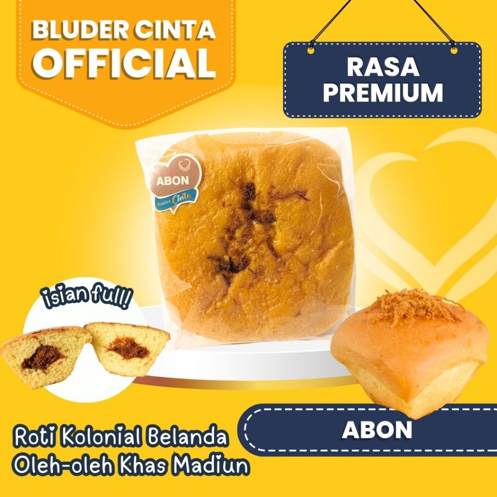 

Rasa ABON AYAM Bluder Cinta - Roti Bakery Oleh oleh Khas Kota Madiun