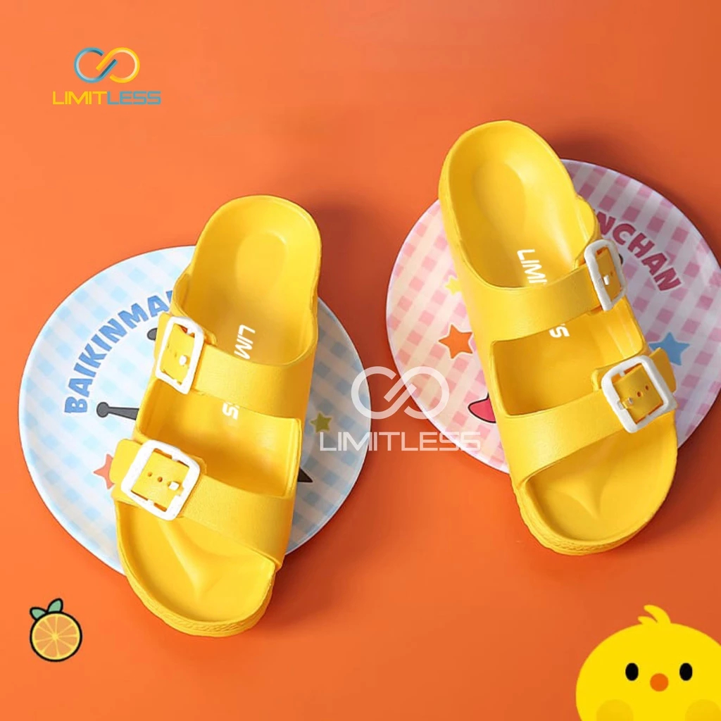 Limitless - Sandal Anak Cewek Cowok Slip On Karet Ringan Empuk Nyaman