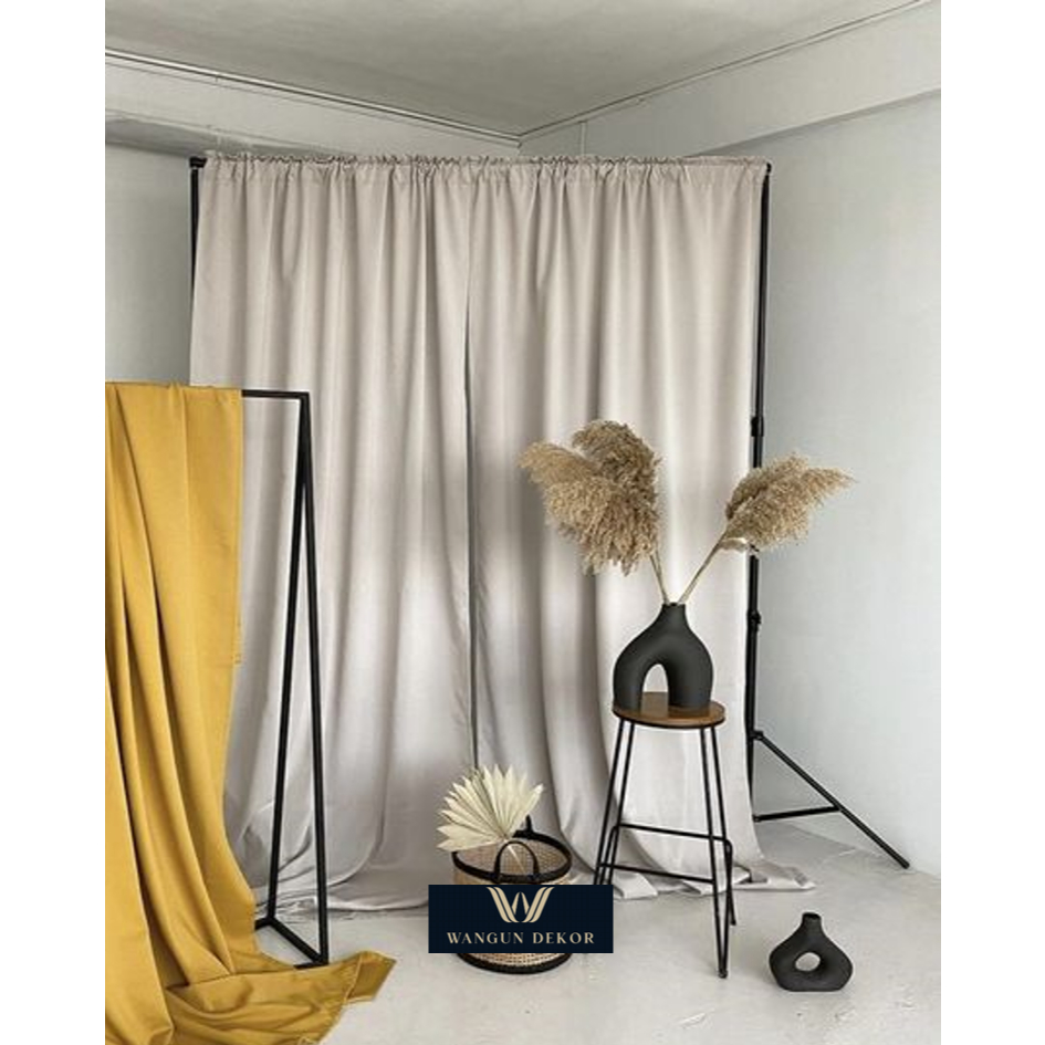Kain katun Background polos  | Kain Backdrop | foto Background studio photo | Murah | Putih Tulang