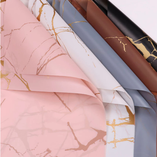 

kertas cellophane wrapping buket (marble gold)