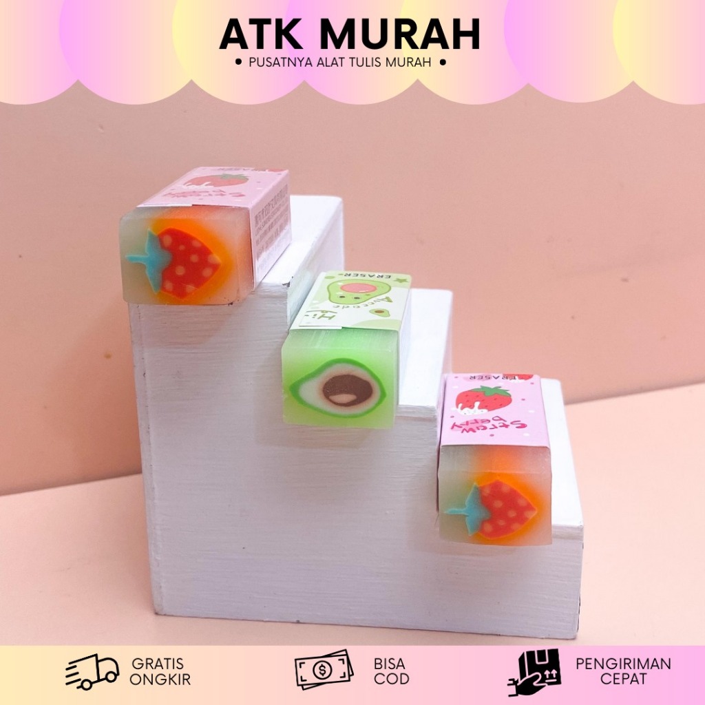 

PENGHAPUS KOTAK MOTIF BUAH ER-1501 ERASER HAPUSAN LUCU IMUT KADO UNIK COD