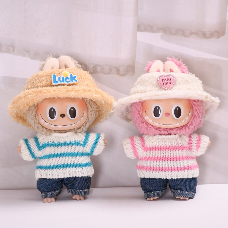 (READY BISA INSTANT) Blue & Pinky Miu Miu Sweater Aksesoris Baju Dress Headpiece Topi Kacamata Sepat