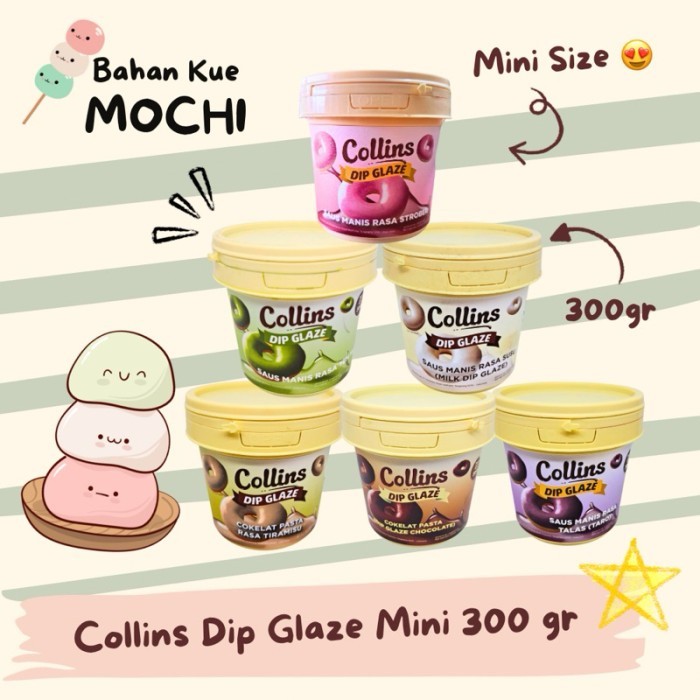 

collins glaze 300 gram / collin mini 300 gram semua rasa lengkap