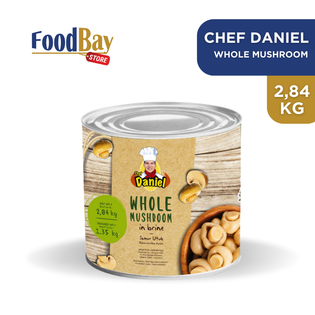 

Chef Daniel Whole Mushroom in Canned Jamur Kancing Kaleng 2,84Kg