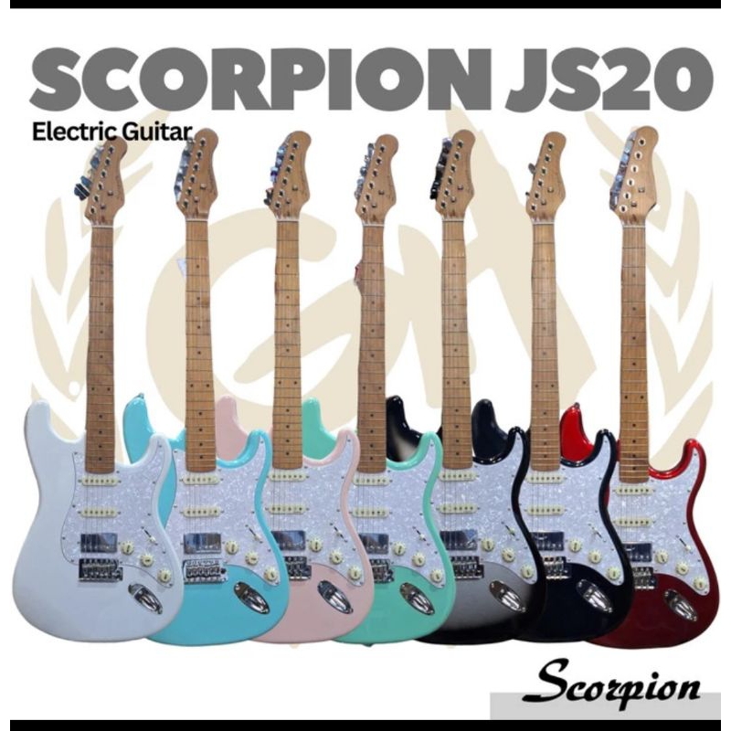 gitar listrik scorpion js20. elektrik gitar scorpion js-20 original