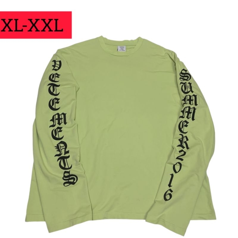 Kaos lengan panjang VETEMENTS - SUMMER 2016 ( size XL - XXL )