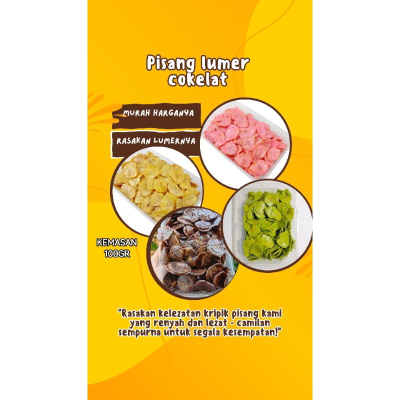 

keripik pisang lumer/keripik pisang cokelat