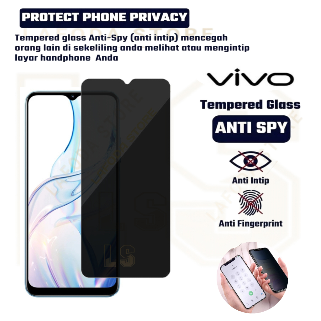 TEMPERED GL;ASS ANTI SPY VIVO Y77 2022 VIVO Y77E VIVO Y77E T1 VIVO Y77S VIVO Y79 LAMA