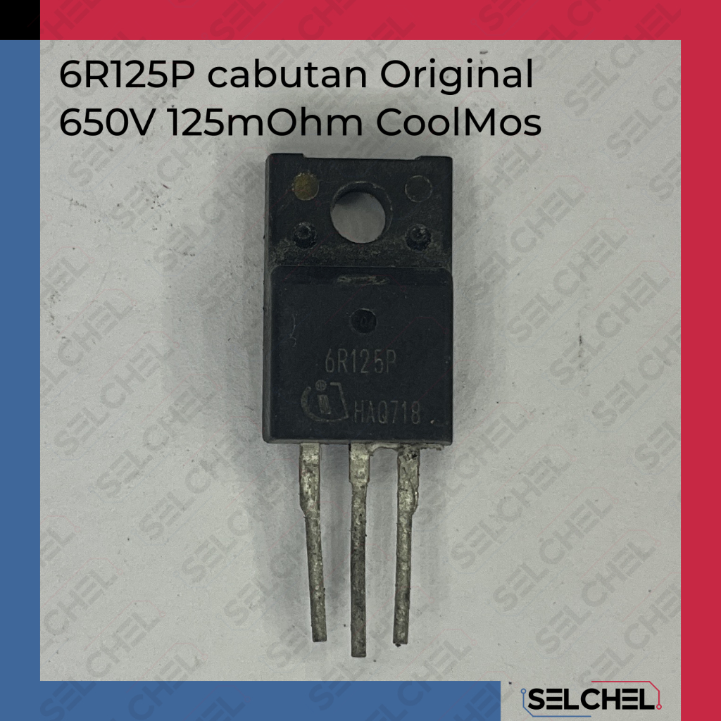 6R125P cabutan original 650v 125mOhm