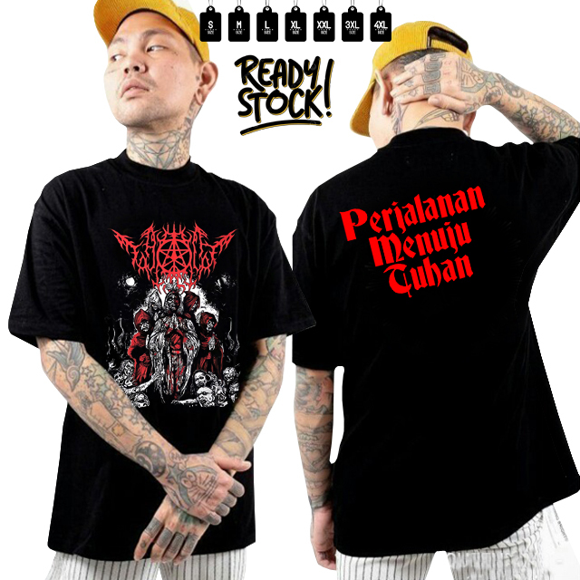 Kaos TAHLILAN - MENUJU TUHAN Tshirt Bahan 100% Cotton Kombed 30s