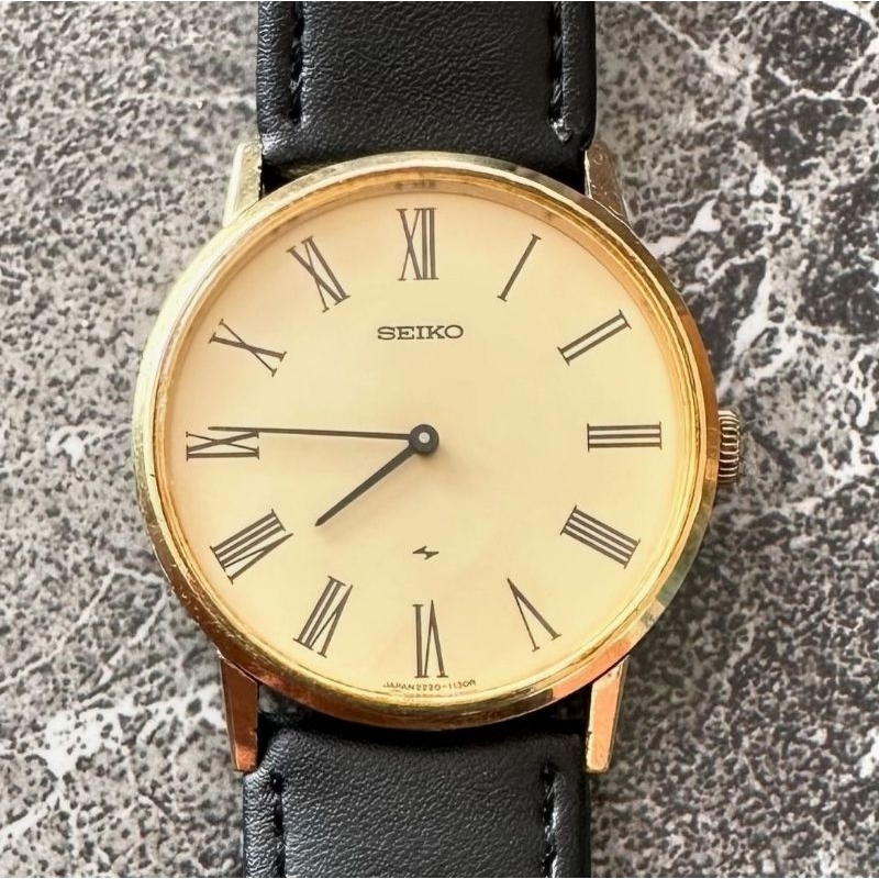 SEIKO CHARIOT HI-BEAT 2220-0430 Goldplated Manual Winding Dresswatch ORIGINAL (JDM)