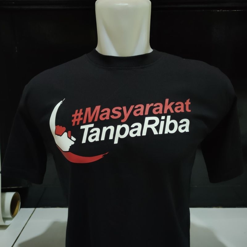 Kaos Masyarakat tanpa riba / Kaos anti riba / Kaos Masyarakat Menolak Riba