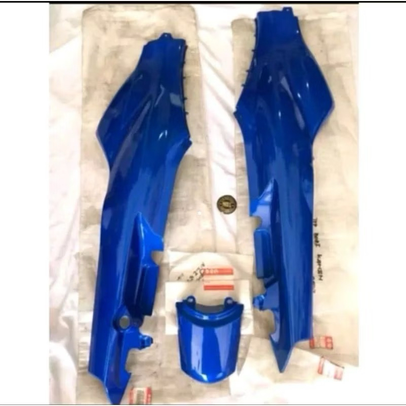 cover body belakang shogun 110 sogun r shogun 110 r warna biru