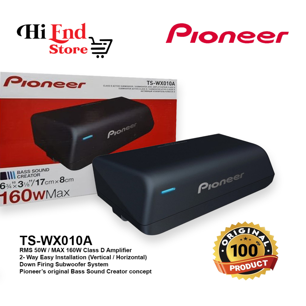 Subwoofer Kolong Aktif PIONEER TS - WX 010 A Compact Builtin Power ORI