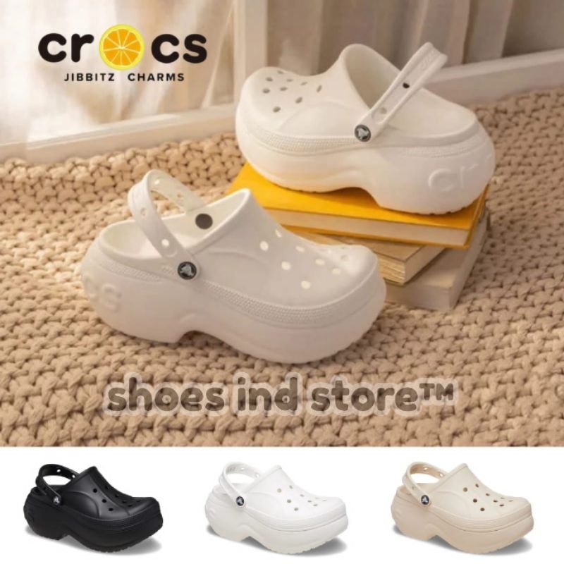 SANDAL CROCS BELLA PLATFORM CLOG / SENDAL WANITA / CROCS