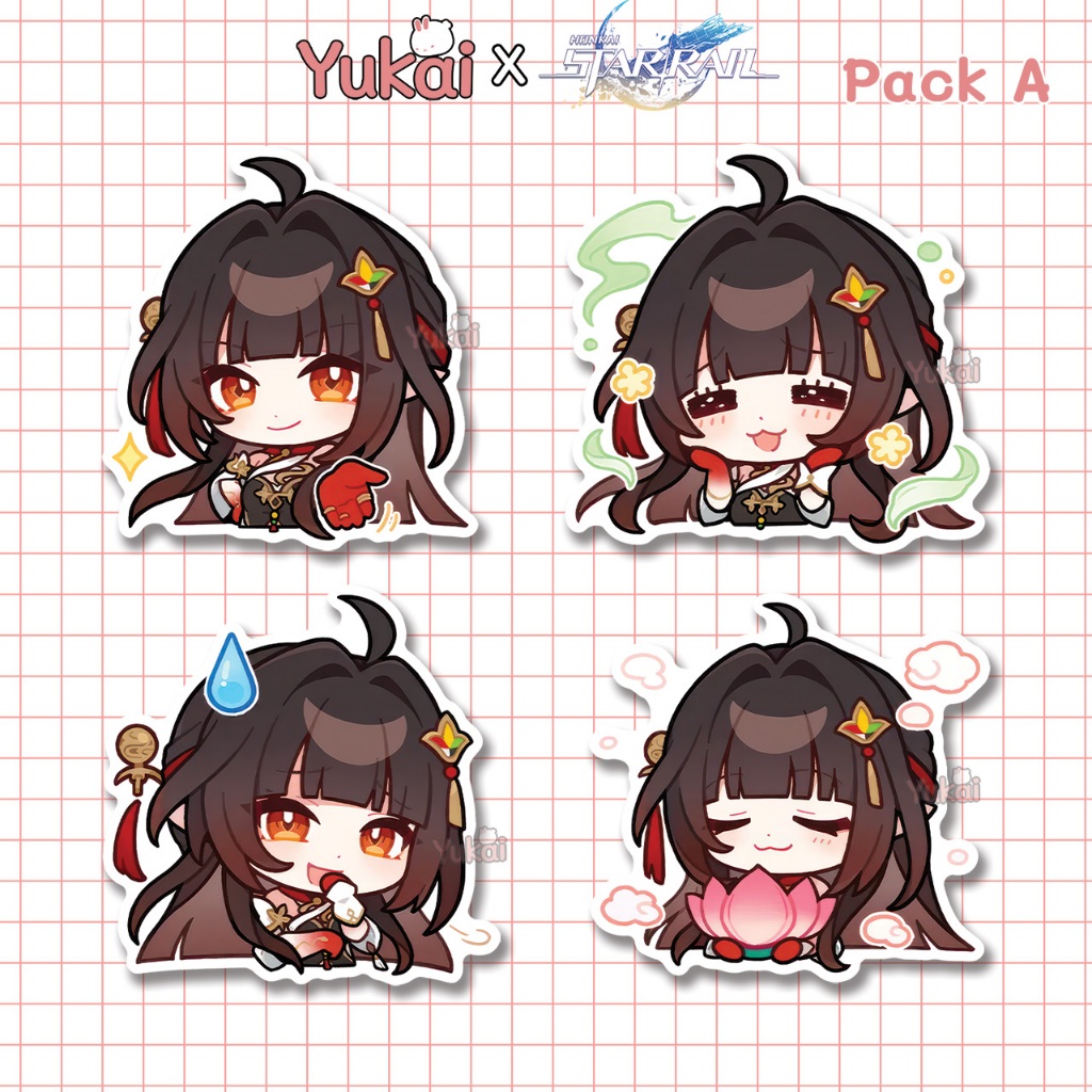 

Stiker Pack Lingsha Honkai Star Rail (HSR) Premium, Sticker Anime Waterproof