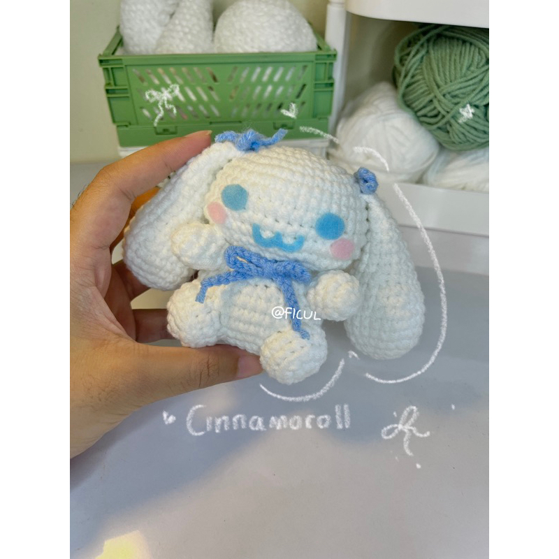 [FICUL] Cinnamoroll Amigurumi/Cinnamoroll keychain/ganci