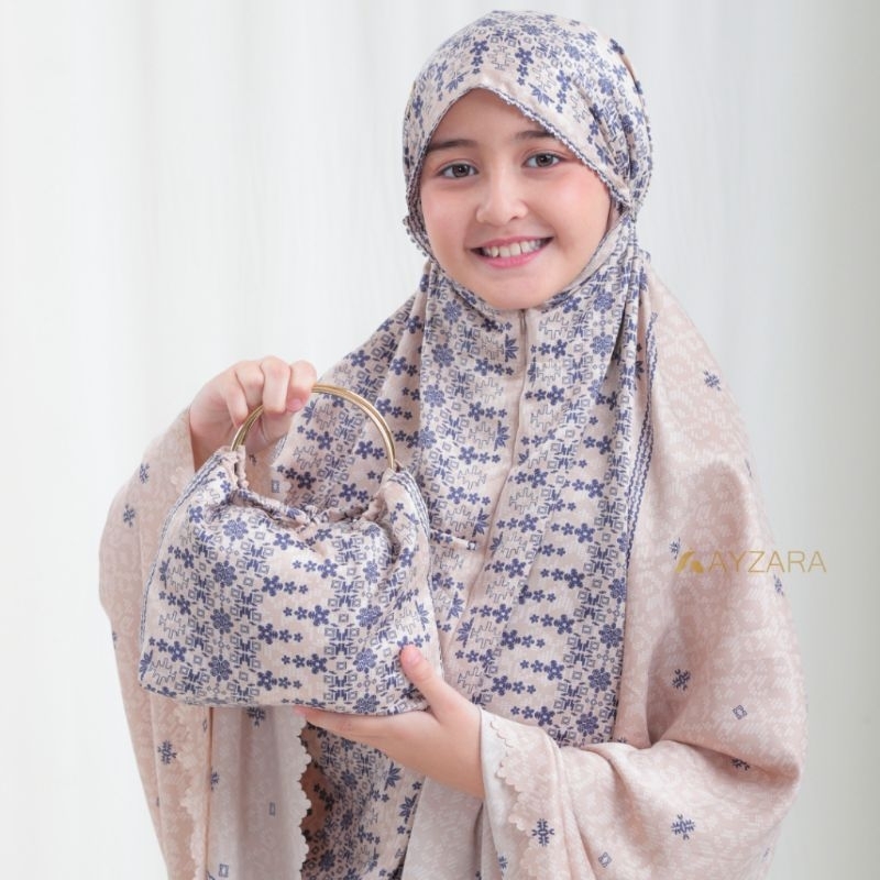 MUKENA ANAK ZAMORA SERIES MAXMARA SILK AYZARA PREMIUM