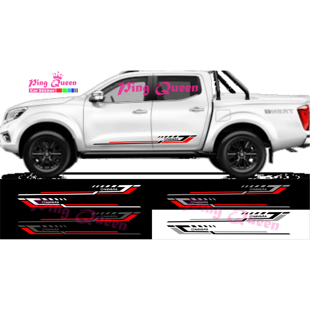 STICKER MOBIL NISSAN NAVARA STICKER STRIPING VARIASI MOBIL NAVARA