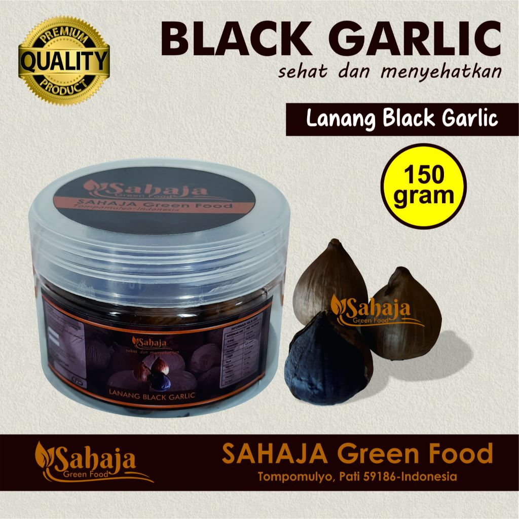 

Lanang Black Garlic (150 gram) bawang hitam lanang sehat dan menyehatkan