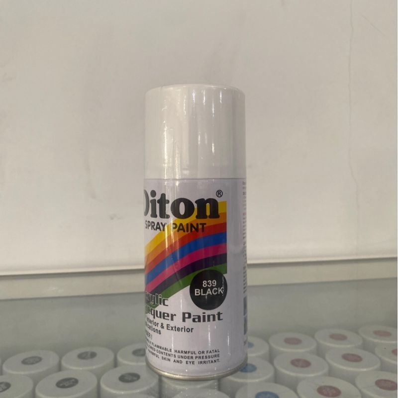 Pilok Cat Semprot Diton 839 Black 300 cc / Hitam Kilap