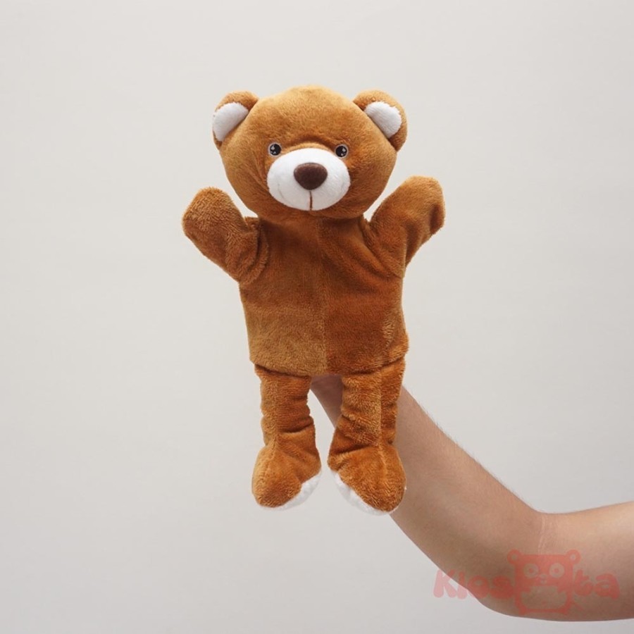 Boneka tangan beruang bear coklat