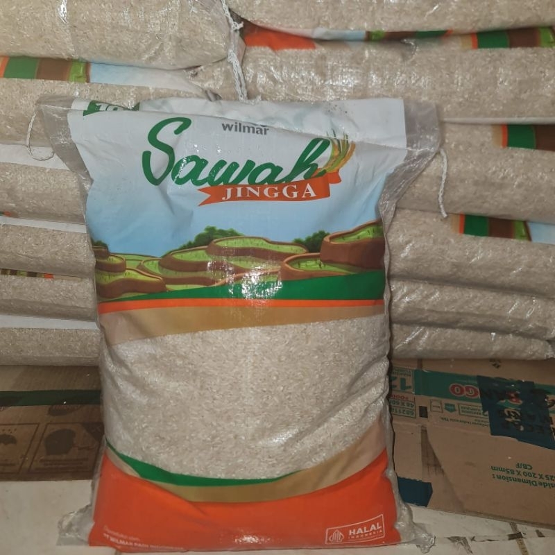 

Beras Premium pulen enak Cap Sawah Jingga 5kg