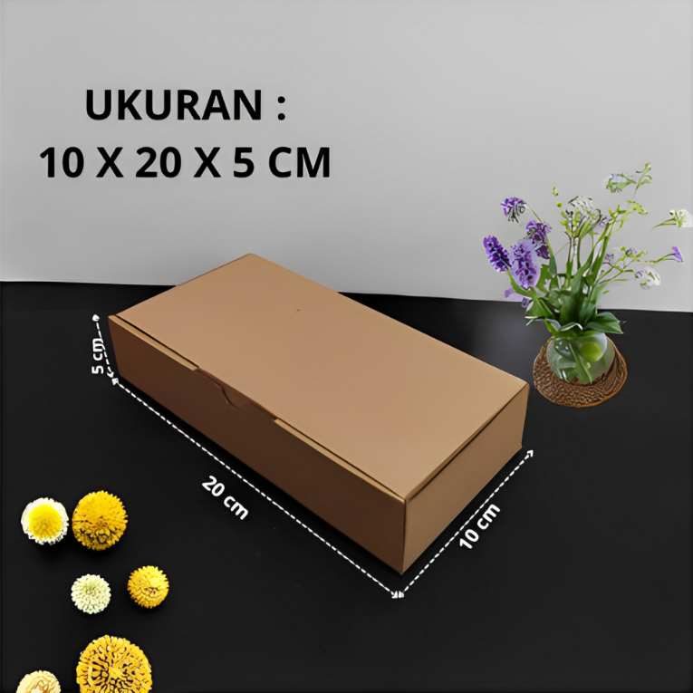 

(10Pcs) Kardus Eflute Karton Box Kotak Kue Hampers 20 cm x 10 cm x 5 cm