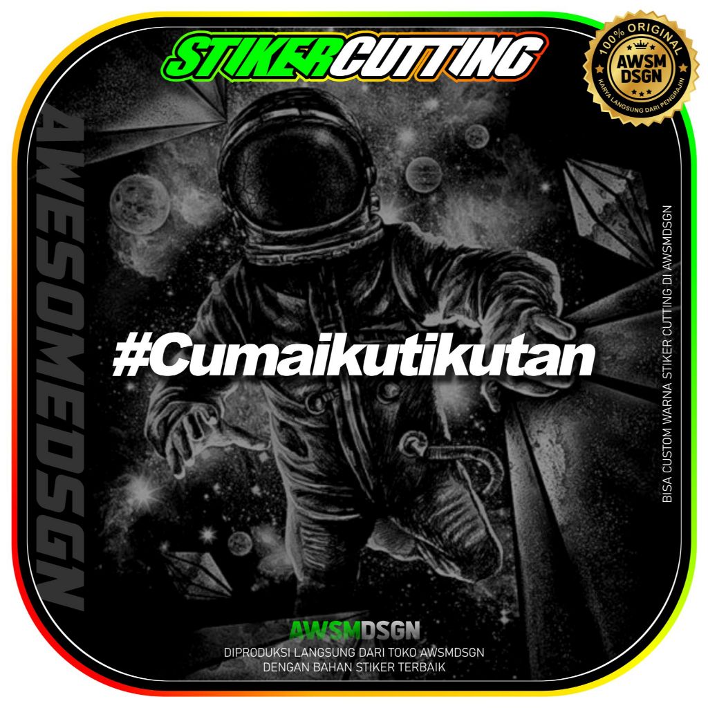 stiker cutting cuma ikut ikutan