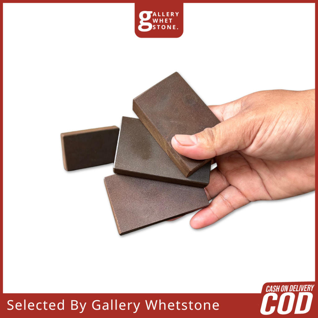 Batu Asah Brown Nagura Grit 1500 Untuk Meratakan dan Membersihkan Batu Asah dari Gram Besi