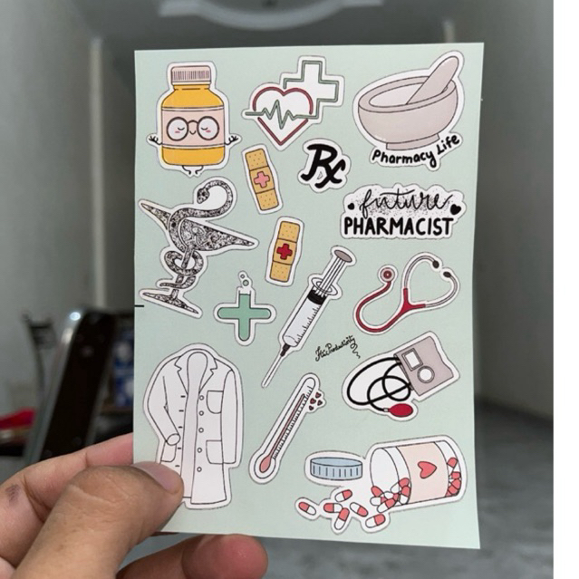 

Stiker Tahan Air Farmasi Pharmacist Pharmacy Mahasiswa Kesehatan Obat Obatan Medicine