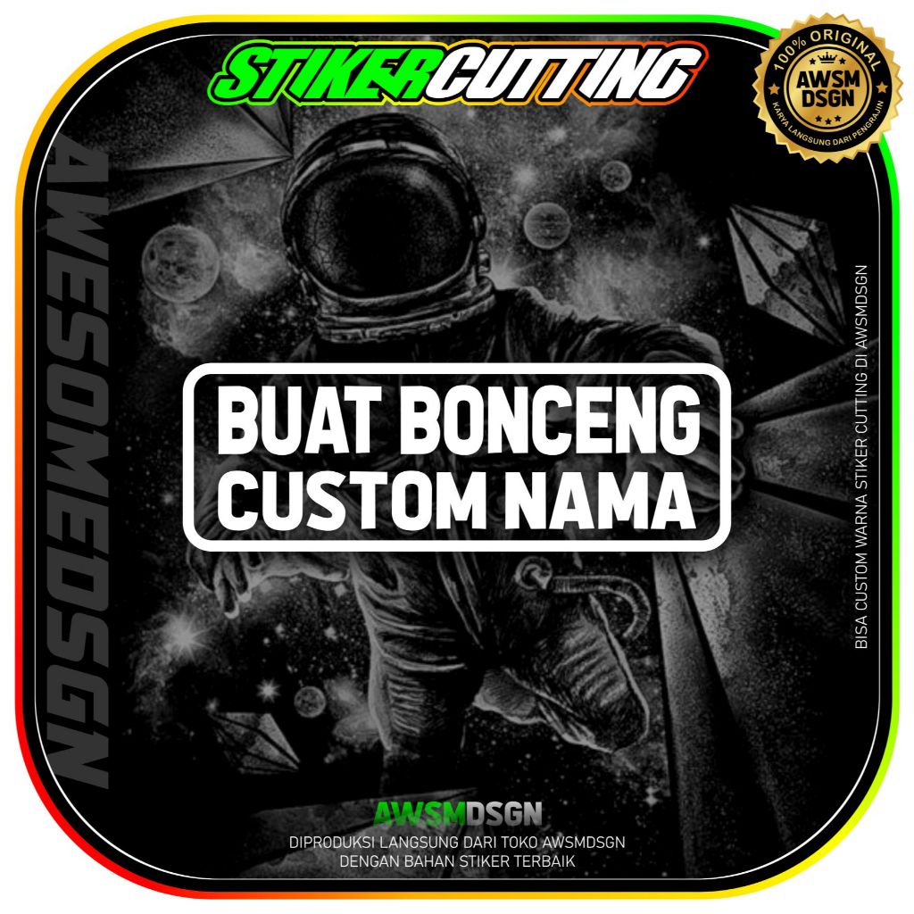 custom stiker cutting buat bonceng