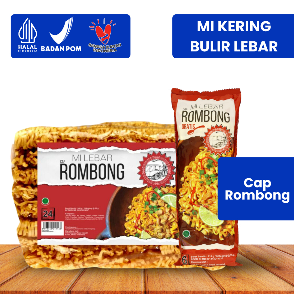 

MI KERING BULIR LEBAR CAP ROMBONG